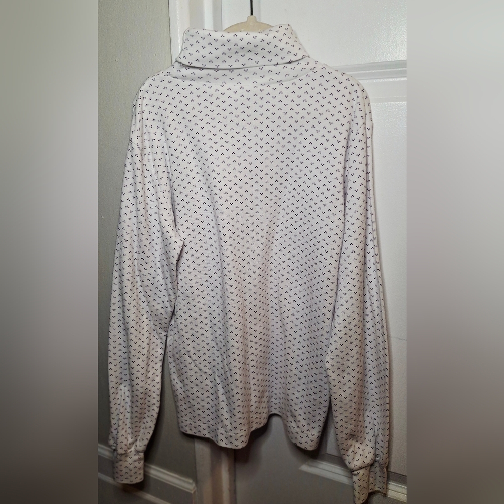 Vintage 90s Geometrics Cotton Blend Youth Turtleneck (M)